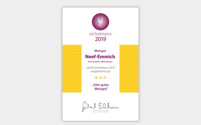Gerhard Eichelmann 2019: ★★☆ „sehr gutes Weingut“